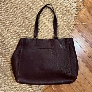 Dagne Dover large Allyn tote color oxblood used